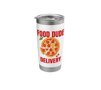 Food Dude Delivery Dashing Dasher Bringing Out the Eats Stainless Steel Insulated Tumbler