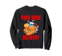 Food Dude Delivery Dashing Dasher Bringing Out the Eats Sweatshirt