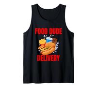 Food Dude Delivery Dashing Dasher Bringing Out the Eats Tank Top