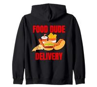 Food Dude Delivery Dashing Dasher Zip Hoodie