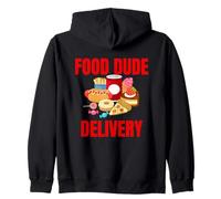 Food Dude Delivery Dashing Dasher Zip Hoodie