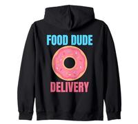 Food Dude Delivery Dashing with Donuts Zip Hoodie