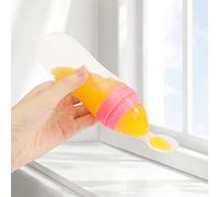 Food Feeder with Soft Spoon for The Elderly, Soft Silicone Bottle with Spoon, Baby Feeder, Elderly Care, Bottle Feeder, for Hand Tremors, Joint Pain or Elderly Use(Pink)