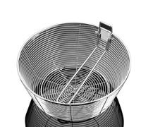 Food Filter Stainless Steel Fry Baskets with Detachable Handle Fried Net Filter for French Chip Noodles Colander Deeped Drainer Mesh Sieve (Color : 24CM)