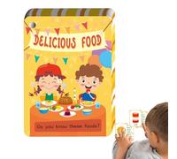 Food Flash Cards - 48 Pack Educational Learning Kit, Colorful Illustrations Stimulate Curiosity, Enhances Language Comprehension Focus, Creative Teaching Resource for Preschool | Fun Game for Children