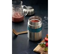 Food Flask 400ml - Ocean Black + Blum Silver One Size
