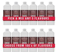 Food Flavouring Pick and Mix - Pick 5 x 10ml Fruit Food Flavourings and Essences - High Strength Concentrated Flavourings for Baking, Cooking & More - Made in UK.