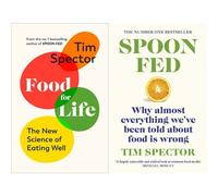 Food For Life and Spoon Fed 2 books Collection Set by Tim Spector