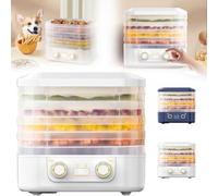 Food Freeze Dryer Machine for Home, New Digital Freeze Dryer, Multi-Layer Fruit Freeze Dryer, Adjustable Temperature Meat Freeze Dryer, Compact Food Dehydrator for Home Kitchen (White)