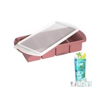 Food Freezer Molds | Freezer Molds for Soup | 4 Cavity Leak Proof Container with Lid for Meal Prep, Juice, Whiskey, Wine, Champagne and