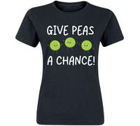Food Give Peas A Chance! T-Shirt black XL
