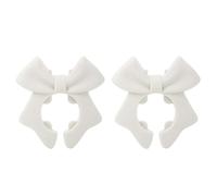 Food-Grade Bowknot Spatula Rest - Secures Utensils to Cookware Edges, Anti-Scalding Spill Stopper & Food Grade Silicone Cookware