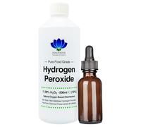 Food Grade Hydrogen Peroxide 11.99% 500ml with Free 50ml Amber Glass Dropper