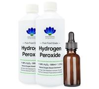 Food Grade Hydrogen Peroxide 12% (<11.99%) 1000ml with Free 50ml Amber Glass Dropper