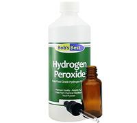 Food Grade Hydrogen Peroxide 3% - 500ml - with 30ml Amber Glass Dropper Bottle
