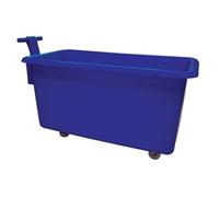 Food Grade Mobile Tapered Truck with Handle; 455L; Blue