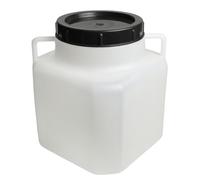 Food-Grade Plastic Barrel with Screw Lid - Fermentation & Storage Container for Food, Water, Pickling, Brewing - Durable & Lightweight, 5L to 40L (Medium - 10L)