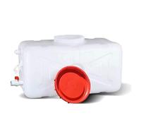 Food Grade Plastic Water Storage Tank with Cover and Valve, Square Horizontal Bucket for Outdoor Self-Driving, Easy to Use