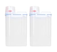 Food Grade Rice Storage Container Clear Plastic Rice Dispenser Bin with Pour Spout for Beans Grains Small Dry Food for Easy Access