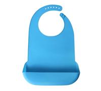 Food-grade Silicone Adult Bib Burp Cloth With Food Catcher Part Solid Elderly Feeding Apron Nursing Home Mealtime Aid