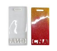 Food Grade Silicone Badges for Customes Work Pass Student Card and Personalize Name Label Making