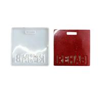 Food Grade Silicone Badges for Customes Work Pass Student Card and Personalize Name Label Making