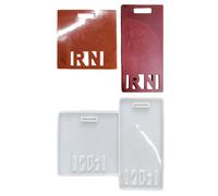 Food Grade Silicone Badges for Customes Work Pass Student Card and Personalize Name Label Making Multipurpose Symbol