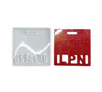 Food Grade Silicone Badges for Customes Work Pass Student Card and Personalize Name Label Making Multipurpose Symbol