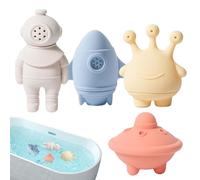 Food-Grade Silicone Bath Toy - Space-Themed Bath Companion | Detachable Sensory Toys For | Soft Water Play Set For Tub Pool Beach Travel | Fun Soothing B́ Toys F́or Boys Girls Birthda