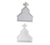 Food Grade Silicone Cathedral Mold Tray Design Multipurpose Handmade Item Religious Silicone Casting Tools for Resin or Gifts