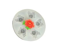 Food Grade Silicone Flower Mold for Cake Decorating Jewelry Making with Daisies Rose Water Lilies Chrysanthemum Peony Camellias Design Silicone Flower Molds for Baking