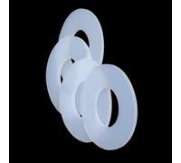 Food Grade Silicone Gasket Seals For Appliances, White Washers, Inner Diameter 2-12mm Outer Diameter 6-37mm Thickness 1-3mm, 10Pcs(8mm x 24mm x 2mm)