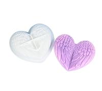 Food Grade Silicone Heart Shape with Detachable Wing for Baking Mousses Cake and Crafting Special Event Easy Demold Cake and Tool