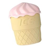 Food Grade Silicone Ice Cream Shape Mold Practical Double-Layer Ice Bucket with Lid Kitchen Organization Tool Kitchen Storage Cream Bucket