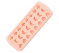 Food Grade Silicone Ice Tray - Leakproof Lid & Star/Moon/Heart Shapes | BPA-Free, Dishwasher Safe