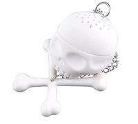 Food Grade Silicone Loose Tea Leaf Infuser Bone Skull Shaped Spices Strainer Filter Tea Bag for Teapot Coffee Cup Silicone Infusers Pot for Loose