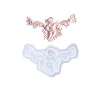 Food Grade Silicone Making Mold Silicone Texture Featuring Elegant Angel Embossed Artwork and Easy Releasing Decorative Molds