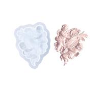 Food Grade Silicone Making Mold Silicone Texture Featuring Elegant Angel Embossed Artwork and Easy Releasing Decorative Molds