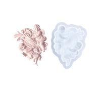 Food Grade Silicone Making Mold Texture Featuring Elegant Angel Embossed Artwork and Easy Releasing Ange Mold