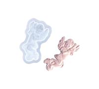 Food Grade Silicone Making Mold Texture Featuring Elegant Angel Embossed Artwork and Easy Releasing Decorative Molds