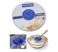 Food Grade Silicone Mixing Splatter Guard Transparent Egg Whisk Screen Anti Splash Lid for Electric Mixers Blending Reusable Universal Bowl Cover for Baking Essential Kitchen Gadgets Diameter 30cm