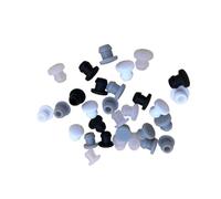 Food Grade Silicone Rubber Snap-on Hole Plug Conical Blanking End T-Type Plug Caps Seal Stopper Pipe Tube Inserts Bung Dust(Transparent,7mm(10Pcs))
