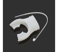 Food-Grade Silicone Scuba Diving Mouthpiece for Second Stage Regulator, Soft Elastic Snorkel Bite with Cable Tie Slot, Black(D)