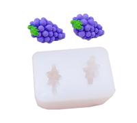 Food Grade Silicone Tiny Fruit Molds for Baking with Balimbing Lemon Muskmelon Grape Designs Not Stick Recyclable Balimbing Lemon Muskmelon Grape Cast