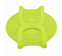 Food Grade Silicone Turkey Lifter Poultry Lifter Non Stick Heat Resistant Cooking Mat for Roasting Chicken Turkey Meat Red Orange Green 23.2x12.4 Inches (Green)