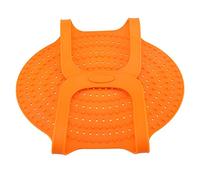 Food Grade Silicone Turkey Lifter Poultry Lifter Non Stick Heat Resistant Cooking Mat for Roasting Chicken Turkey Meat Red Orange Green 23.2x12.4 Inches (Orange)