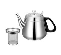 Food Grade Tea Pot Strainer, High Capacity Tea Kettle, Tea Kettle Removable Strainer, Rotation Removable Water Filter Led Lighting Brushed Stainless Steel Thermostat Removable Filter