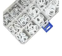 Food Grade VMQ Silicone Seal Ring Kit 1.9/2.4mm Oil Resistant O Ring Gasket Set For Automotive Plumbing 10pcs(VMQ White 225Pcs)
