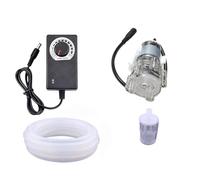 Food Grade Water Pump Speed Control with 13ft Non-kinking Silicon Tube Pipe Low Noise Diaphragm Pump 2L 0.53gal/min Self Priming Fresh Water Flow for Home Brewing Beverages Cooling