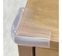 Food-Graded Silicone Corner Protector, Baby Proofing Corners Edge Guards, Pre-Tape Adhesive Soft for Kids Safety, Child Table Cabinets Furniture Bumper (Transparent, 12 Count (Pack of 1))